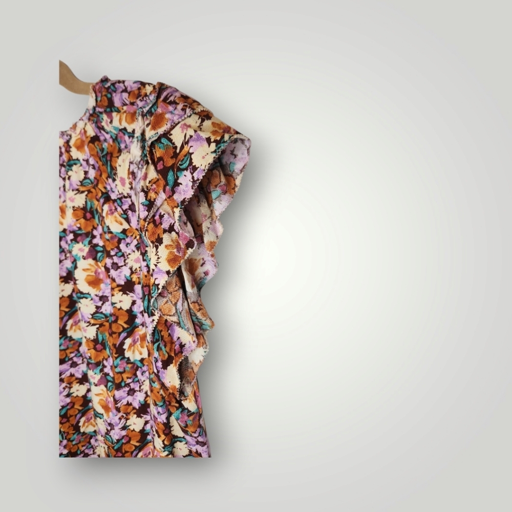 ee.some Floral Print Women's Top size small - Picture 11 of 12